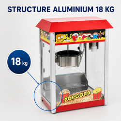 Máquina de Pipoca Profissional 1400 W — Cuba Inox