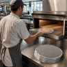Placa de Pizza Perfurada Ø 250 mm Alumínio — Dynasteel