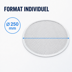 Placa de Pizza Perfurada Ø 250 mm Alumínio — Dynasteel