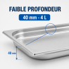 Gastro GN 1/1 Stainless Steel Pan 40 mm - 4 L - Pro Kitchen