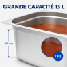 Bac Gastro GN 2/3 Inox 13 L - Profundidade 150 mm
