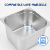 Bac Gastro GN 2/3 Inox 13 L - Profundidade 150 mm