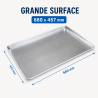 Plaque Présentation Perforée Aluminium 660 x 457 mm