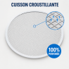 Placa de Pizza Perfurada Ø 280 mm Alumínio — Dynasteel