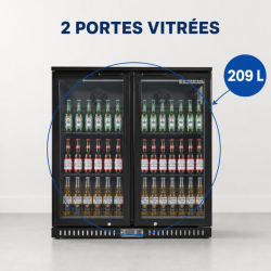 Bar Traseiro Refrigerado 209 L 2 Portas de Vidro — Ventilado