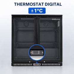 Bar Traseiro Refrigerado 209 L 2 Portas de Vidro — Ventilado