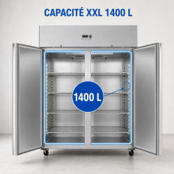 Armoire Negativa 1400 L Inox 2 Portas GN 2/1 Ventilada