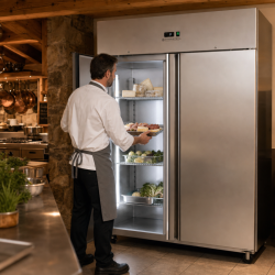 Armoire Réfrigérée Positive 1400 L Inox GN 2/1 – 2 Portas