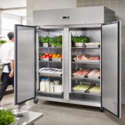 Armoire Réfrigérée Positive 1400 L Inox GN 2/1 – 2 Portas
