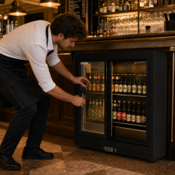 Bar Traseiro Refrigerado 212 L 2 Portas Deslizantes Preto