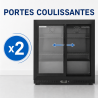 Bar Traseiro Refrigerado 212 L 2 Portas Deslizantes Preto