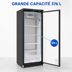 Armadura Refrigerada Positiva 376 L Preta 0/+8 °C