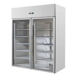 Armoire Refrigerada Positiva 1400 L 2 Portas de Vidro GN 2/1
