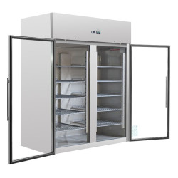 Positive Refrigerated Cabinet 1400 L 2 Glass Doors GN 2/1