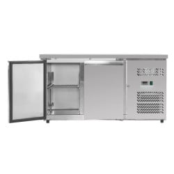 Mesa Refrigerada Positiva 2 Portas 228 L Ventilada Inox