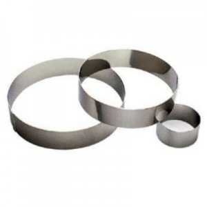Stainless steel 45 cm mousse ring Tellier