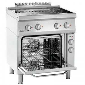 Four-burner Electric Stove 700 - With Electric Oven - Bartscher