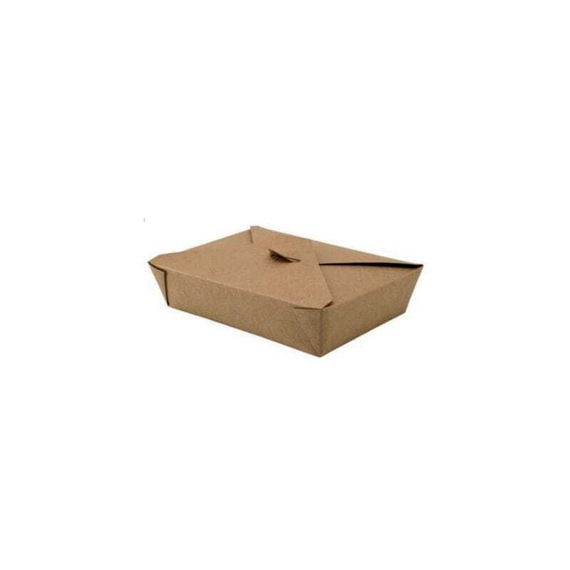 Large Meal Box - 4 Flap Lid - Eco-friendly - Pack of 50
