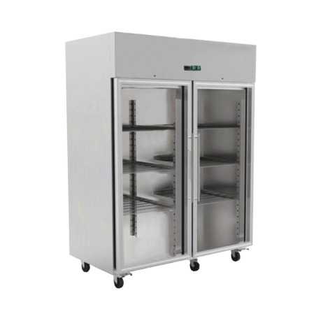 Armário Refrigerado Positivo 2 Portas de Vidro GN2/1 - 1400 L