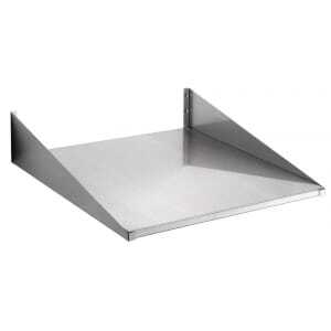 Wall shelf for professional microwave ovens