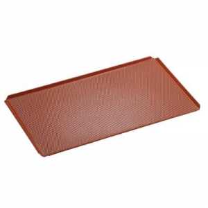 Perforated GN 1/1 cooking plate with silicone coating