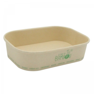 Bamboo Microwavable Tray "I Am Bamboo" - 50 cl - Pack of 50
