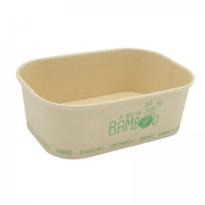 Bamboo Microwavable Tray "I Am Bamboo" - 75 cl - Pack of 50