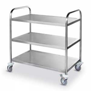 Carrinho de Serviço Inox 3 Prateleiras - Hendi