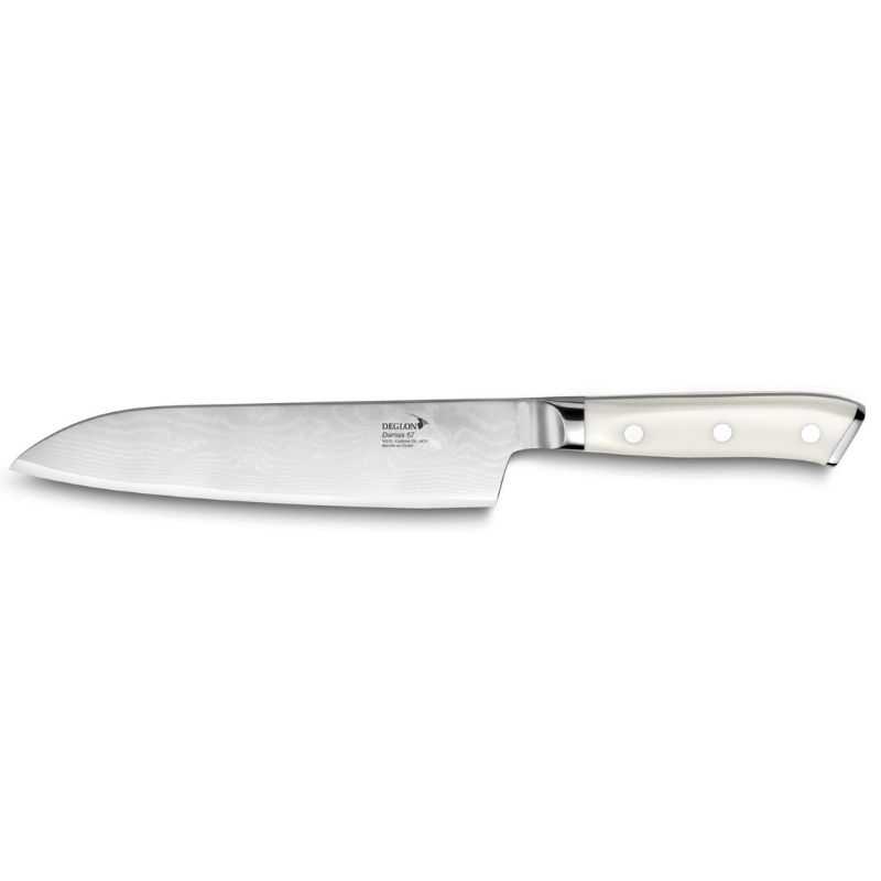 Coffret Couteau Santoku Damas 67 - 18 cm professionnel de la marque Déglon
