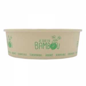 Tigela de salada de bambu - 480ml - Conjunto de 50