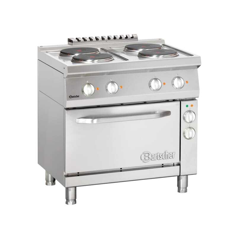 Four-burner range with electric oven GN1/1 Series 700