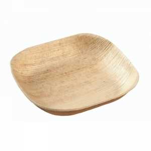 Square Palm Leaf Plate - 100 x 100 mm - Pack of 25 Eco-friendly