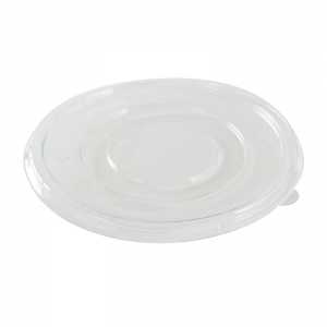 Couvercle PET pour Bol Rond en Bagasse 800 ml - Lot de 50