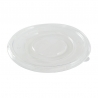 Couvercle PET pour Bol Rond en Bagasse 800 ml - Lot de 50