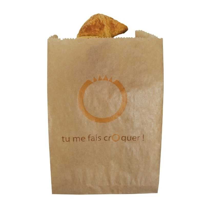 Sac Dessert "Tu Me Fais Croquer !" 120 x 50 - Ecoresponsable - Lot de 1000