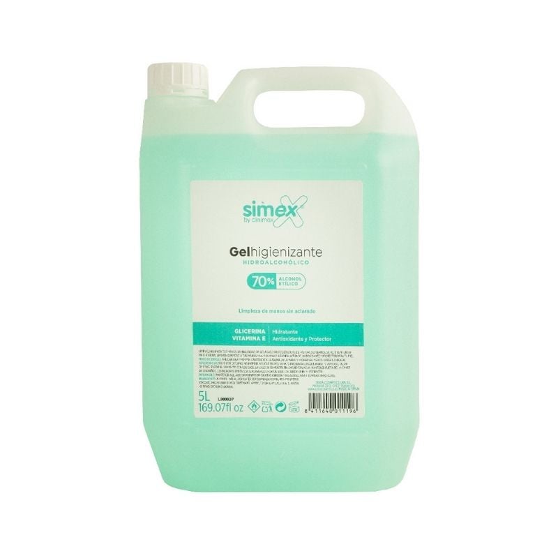 Gel Hidroalcoólico sem Perfume - 5L