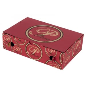 Caixa de Pizza Calzone Vermelha - 20 x 30 cm - Ecologicamente responsável - Pacote com 100