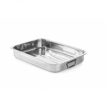 Plat à Four Inox -31 x 24 x 5 cm - Marque HENDI - Fourniresto