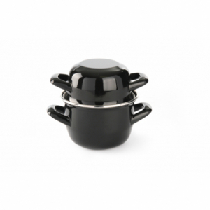 Enameled mussel pot - with lid - Brand HENDI - Fourniresto