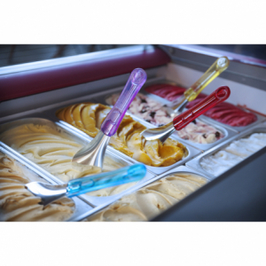 Ice cream scoop with red handle in Tritan - Brand HENDI - Fourniresto