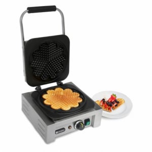 Máquina de Waffles Elétrica - Formato de Coração