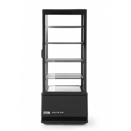 Vitrina Refrigerada Preta 4 Lados de Vidro - 98 litros