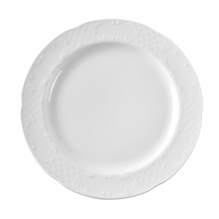 Assiette Plate en Porcelaine Flora - 270 mm de Diamètre