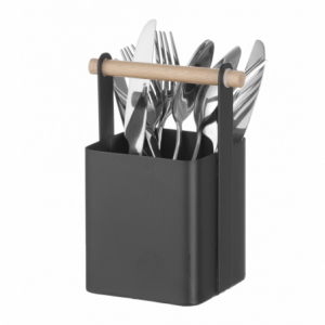 Black Table Cutlery Holder - 170 x 130 mm