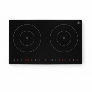 Placa de indução dupla Black Line - Marca HENDI - Fourniresto
