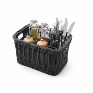 Cutlery Basket - 4 Compartments - Black