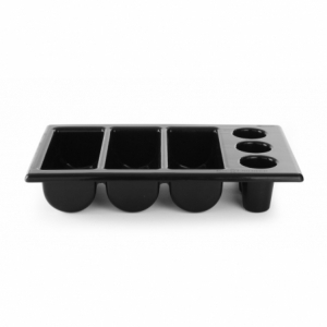Cutlery Tray - 6 Compartments - Black