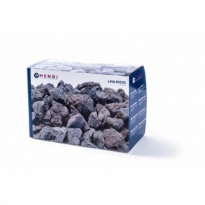 Lava Stones for Professional Gas Barbecue - Fine - Brand HENDI