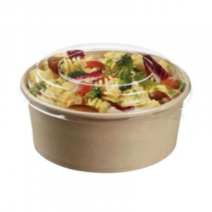 Tigela de salada de bambu com tampa - 750 ml - ø 155 mm - Conjunto de 25