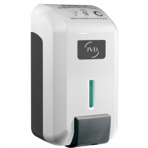 Wall-mounted White Hydroalcoholic Gel Dispenser Cleanline - 700ml - JVD - Fourniresto
